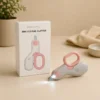 LED Pet Nail Clipper with packaging box on a table